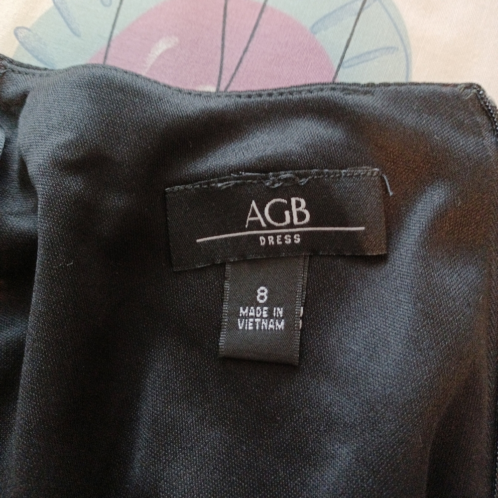 NWT AGB DRESS SZ 8 BLACK - Picture 9 of 9